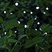 Esky Solar Fairy Lights Solar Lights Garden Solar LED String Lights Waterproof Solar Powered Fairy lights 100 LED 3 Modes 55ft 17m for Garden, Patio, Yard, Home, Wedding(Warm White) (White)