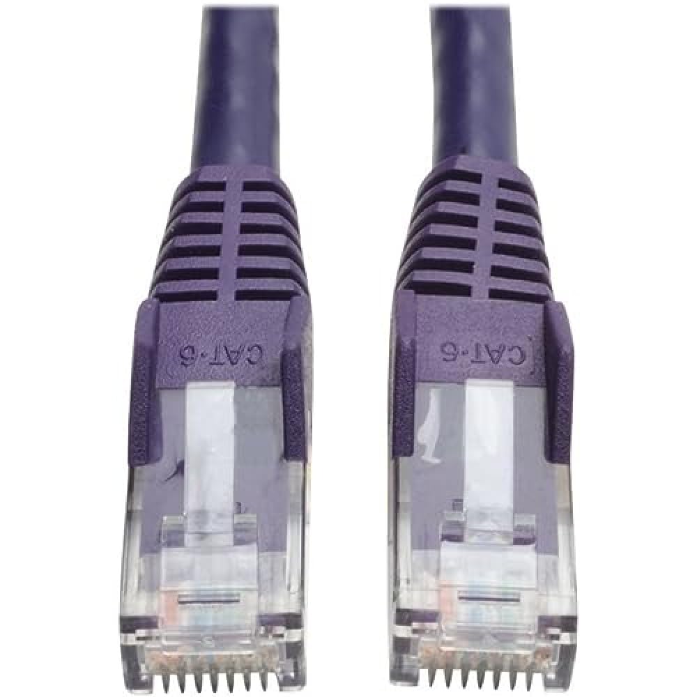 Tripp Lite Cat6 Gigabit Snagless Molded Patch Cable RJ45, M/M, Purple, 5-Feet (N201-005-PU) — image 1