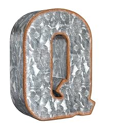 Galvanized Metal Letters for Wall Decor - 3D Letter