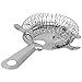 (3 Pack) Stainless Steel Hawthorne Strainer, 4-Prong Cocktail Bar Strainer, 6-Inch