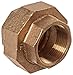 Anderson Metals 38104 Red Brass Pipe Fitting, Union, 1-1/4