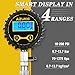 AZUNO Cylinder Compression Tester Kit, 200 PSI Digital Compression Gauge with Adapter & Hose, 8 Pieces Professional Compression Test Tool for Gasline Engine and Small Engine