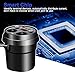 AMEIQ Car Charger, Cigarette Lighter Adapter Splitter Extender with 2-Socket Outlet Separate Switch 80W, 5V 3.1A Dual USB, Cup Holder, Digital Display Screen, 12/24V DC Input