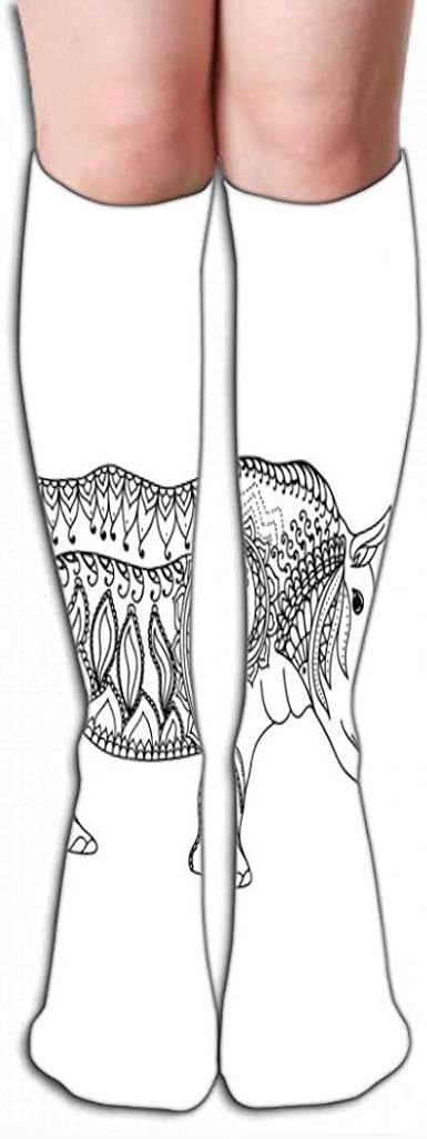 Tonesum Femmes S Nouveaute Filles Sur Veau Genou Chaussettes