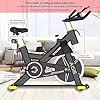 ANEWSIR Exercise Bike Indoor Cycling Bike, Silence Equipment with LCD Display/Heart Rate Monitor/iPad Holder/Magnetic Resistance/Adjustable Soft Seat, Cardio Bike ideal for Home Gym. (2021 new)