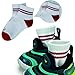 EnerWear 10P Pack Unisex Kids Cotton Cushion No Show Socks (Low Cut/White, 5-6.5)