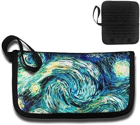 Starry Night Sky Swirly Travel Wallet Family Passport Holder Document Organizer Credit Card Clutch Bag