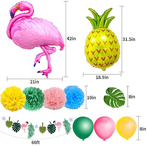 Decoración tropical hawaiana, SPECOOL 52PC Artículos para fiestas en la