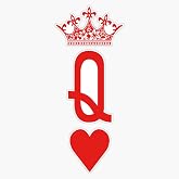 Queen of Hearts' Playing Cards Design for Poker Players Sticker Bumper Sticker Vinyl Decal 5
