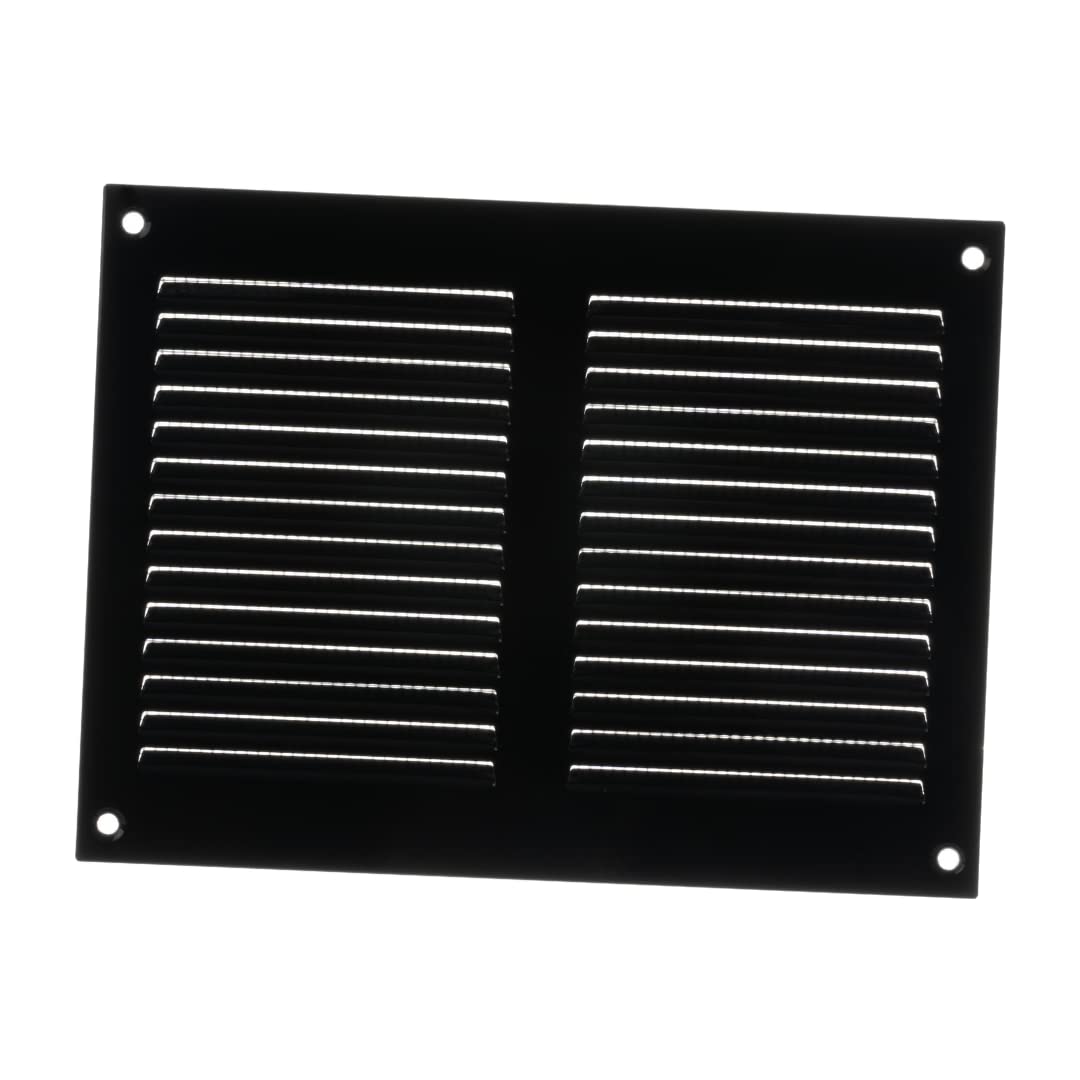 Black Metal Air Vent Grille 200mm x 150mm