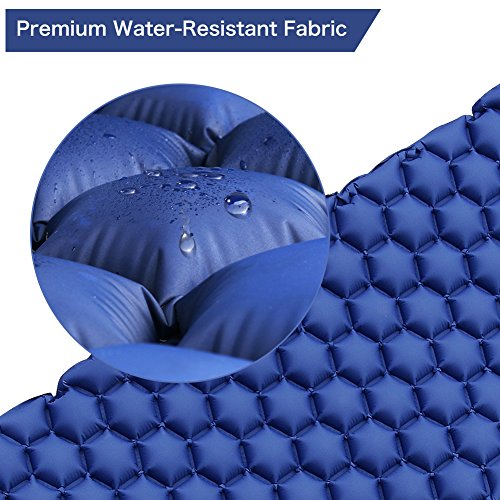 WEINAS Sleeping Pad, Ultralight Inflatable Sleep Pads for Camping Backpacking with Pillow Compact Air Mat Portable Lightweight Mattress for Hiking Hunting Traveling Fishing Biking