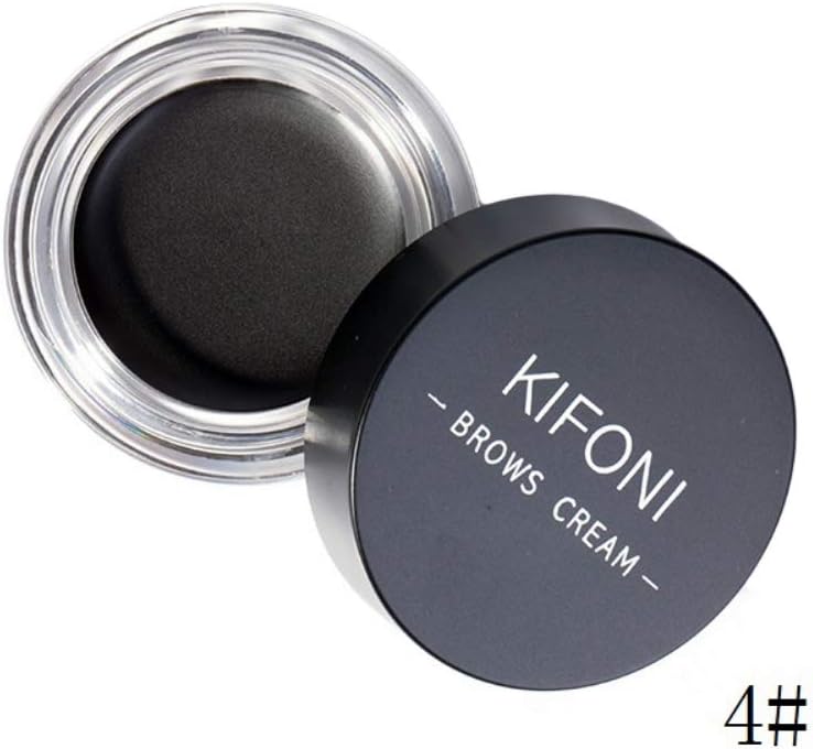 Yiitay Eyebrow Gel Brow Pomade Eyebrow Cream with Eyebrow Brush, High Tint Long Lasting Waterproof Professional Beauty Makeup Cosmetics (5 Colors for You Choose)