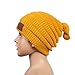 RYOMI SEIKATU Baby Boy Beanie Hat Winter Warm Lamb Fleece Lined Hat Kids Knit Cap Girls Boys Gray&yellow