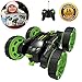 RC Stunt Car, Radio Control Racing Car 4 Channel Double Sided 360 Degree Spins Stunt Actions Cool Styling Vehicle with LED Lights Gift Toy for Kids