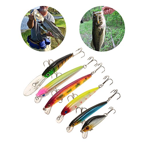 Lixada 43pcs Leurres De Pêche Kit Artificielle Appâts Kit Pêche Accessoires
