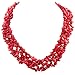 Fashionable Red Coral Chip Necklace 17.5 Inch