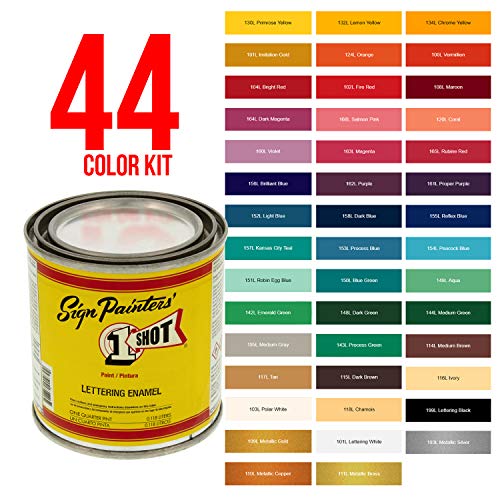 One Shot Paint Color Chart
