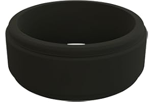 QALO Men's Rubber Silicone Ring, Step Edge Q2X or Chevron Rubber Wedding Band, Breathable, Durable Rubber Wedding Ring for Men, Multi Colors