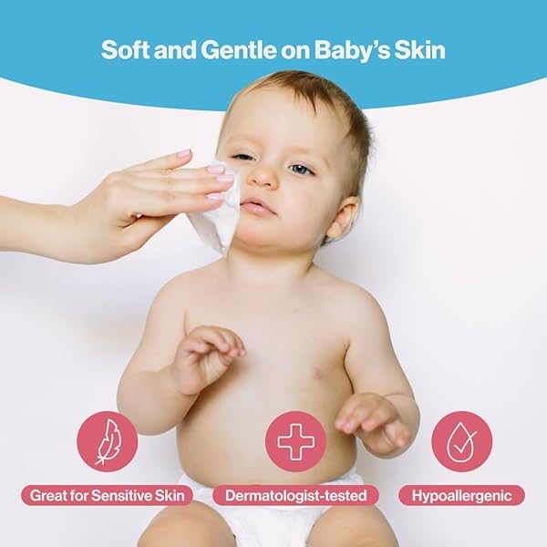 BABBLEROO DRY WIPES FOR BABY – 100% PLANT-BASED COTTON, HYPOALLERGENIC, FRAGRANCE-FREE, CHEMICAL-FREE, GENTLE FOR SENSITIVE SKIN, USE WET OR DRY FOR DIAPER CHANGES AND CLEANUPS– 200 WIPES