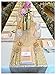 ShinyBeauty Table Runners 12x72-Inch Champagne Sequin Table Runners Glitter Table Decor