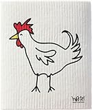 Swedish Treasures Wet-it! Cleaning Cloth, The Rooster, Super Absorbent, Reusable, Biodegradable, All-purpose