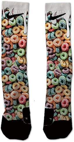 Custom Nike Elite Fruit Loops Socks Medium