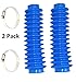 2-Pack Aftermarket Blue Shock Absorber Boot Cover Replaces ROU-87151 Rough Country Lifted 4x4 ORV Universal