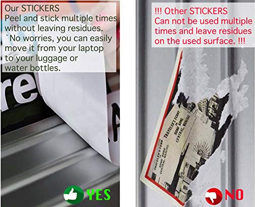 50 Pack Redbubble Stickers - 50 Pack VSCO Stickers, Cute & Trendy Laptop Vinyl Stickers, Water Bottle Stickers for Teens, Kids, Girls and Boys - 100% Waterproof,Vinyl Decal 50 Pack Stickers - Thumbnail 5