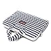 Canvaslove Navy Stripe Water Resistant Light Weight Laptop Shoulder Messenger Bag for MacBook Air Pro 13 inch,MacBook 14 inch,Surface Laptop 13.5 inch and 13.3 Inch-14 inch Laptop
