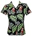 Hawaiian Shirt Women Toucan Flower Summer Aloha Beach Top Blouse