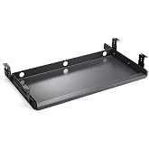 SKYZONAL Keyboard Tray Under Desk Heavy-Duty Metal Slide-Out Platform Drawer Tray (Gray)