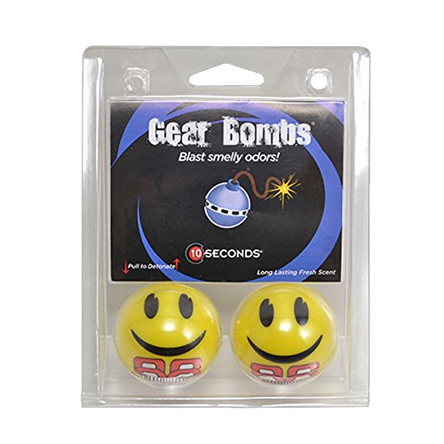 10 Seconds Shoe Deodorizing Gear Bombs 1 Pair, Smiley