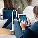 Cell Phone Stand, Lovin Product Universal Gooseneck Cell Phone Clip Holder; Flexible Lazy Bracket/ 360 Rotating/ Adjustable Mount Long Arm Tablet Stand for Desktop, Bedroom, Office