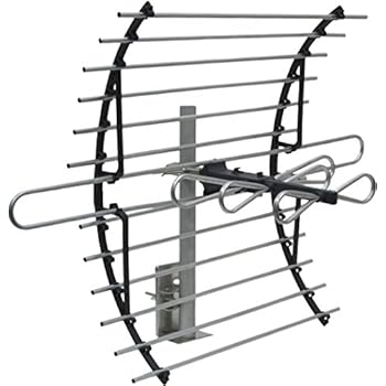 GE 33692 Attic Mount HD Antenna - Long Range - Compact Design with Mount for VHF / UHF Channels  - 60 Mile Range