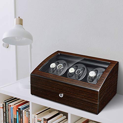 JQUEEN Automatic Watch Winder Luxury Storage Case 6+7