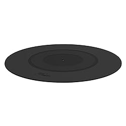 Turntable Platter Mat Black Rubber Silicone Design