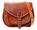 Last DAY - SALE Clearance 2019! Shakun Leather Handmade Womens Vintage Genuine Brown Cross Body Bag, NEW, 100% Pure Leather with Free Shipping