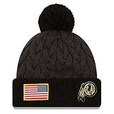 Washington Redskins New Era Salute To Service Woman's Pom Knit Hat