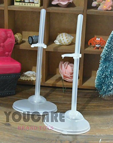 @Wellgoods-Barbie Doll Stand Display Leg Holders Accessories #T006