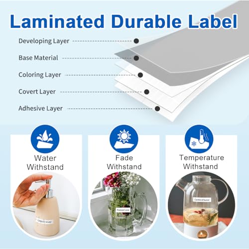 5 Pack TZe-231 Compatible with Brother Label Maker Tape P Touch TZe TZ Tape 12mm 0.47'' Laminated White TZ 231 Label Tape for Brother P-Touch PT-H110 PT-D210 PT-D600 PT-D400AD PT-1290