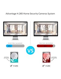 2019 El más nuevo sistema de cámara IP para interiores y exteriores de 1080P inalámbrico para el hogar 8 canales con 8 piezas 2.0MP HD WiFi Cámaras de vigilancia, video de seguridad Kits NVR Disco duro incorporado de 2TB, HD Night Vision ANRAN