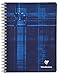 Clairefontaine Wirebound Notebook - Graph w/4 tabs 112 sheets - 8 1/4 x 11 3/4 - Sold Individually (Assorted Cover Color Chosen at Random)