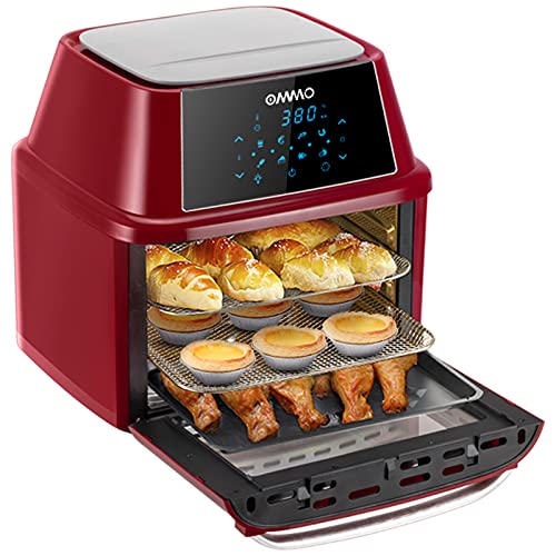 OMMO Air Fryer 17 QT, 8in1 Air Fryer Toaster Oven with LCD Digital
