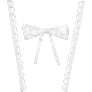 FeelfunFeather Corset Back Kit,Women Zipper Replacement Adjustable Satin Lace up for Wedding Prom Dresses