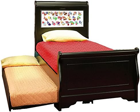 LightHeaded Beds 20403 Edgewood Bed with Trundle Combo, Twin, Black