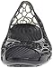 Crocs Women's Isabella Jelly Flat, Black, 7 M US