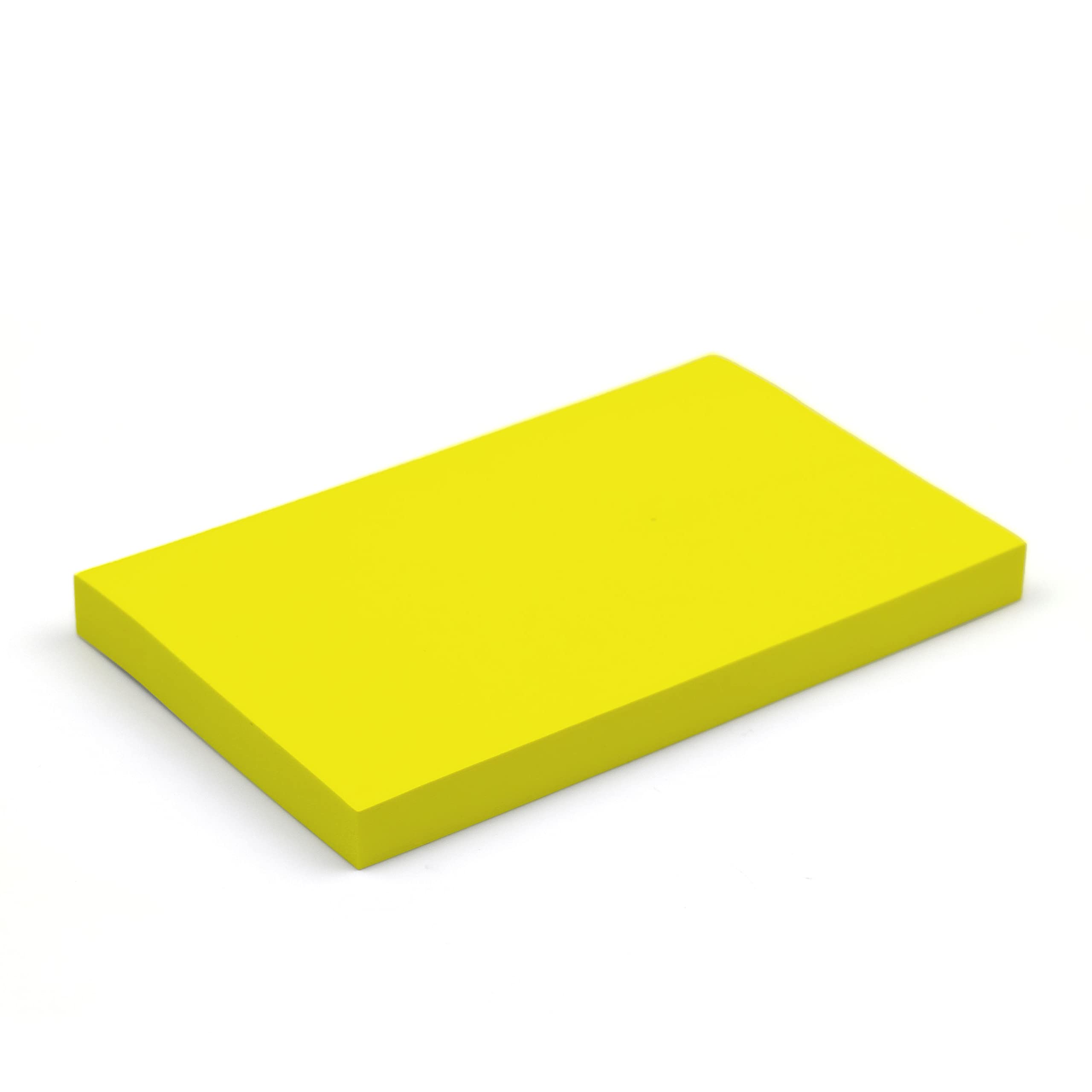 Evergreen Goods 3 Pads x Bright Yellow Coloured Sticky Post Notes | Removable Self-Adhesive | 100 Sheets per pad - 76 x 127 mm (3" x 5") | Reminders, to-Do, Memo