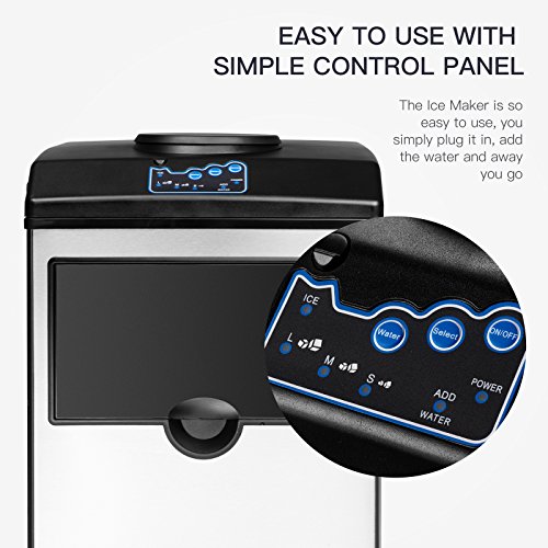 KUPPET 2 in 1 Commercial Ice Maker Machine With Water Dispenser