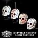 Halloween Forevermore Ceramic Essential Oil Diffuser | Day of the Dead Sugar Skull Design | Adjustable Light Settings | Silent Personal Humidifier for Aromatherapy Oils