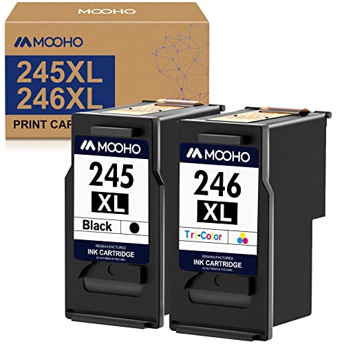 Compatible PG-245 XL & CL-246 XL Ink Cartridges For Canon PIXMA Printers – MOOHO Brand